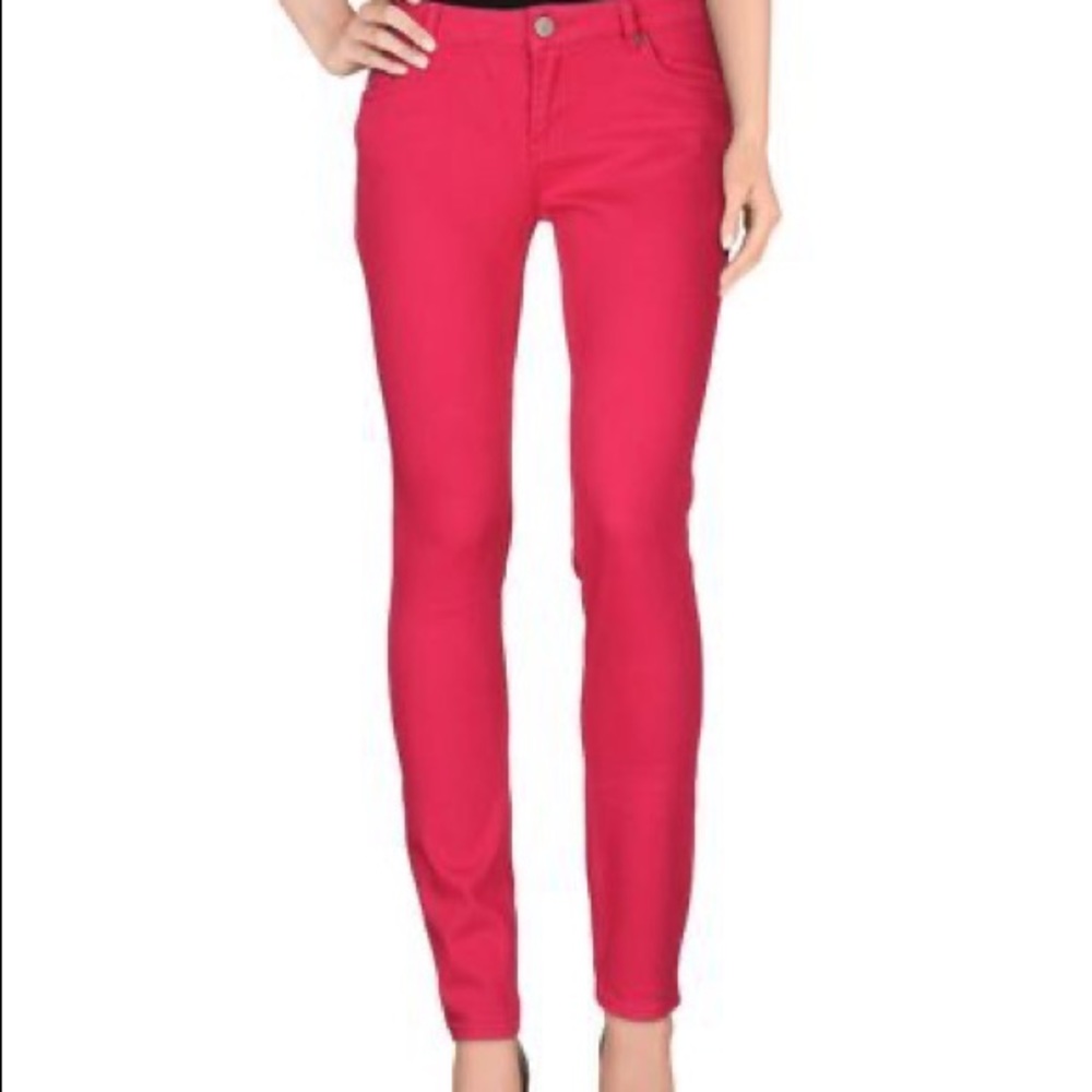 Red Valentino bow tab skinny jeans